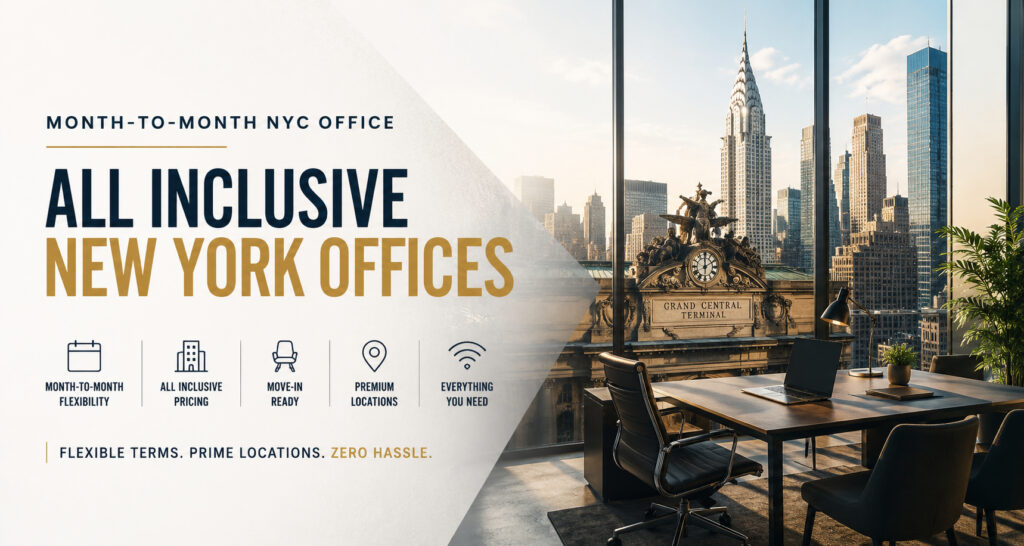 Month-to-Month NYC Office | All Inclusive New York Offices