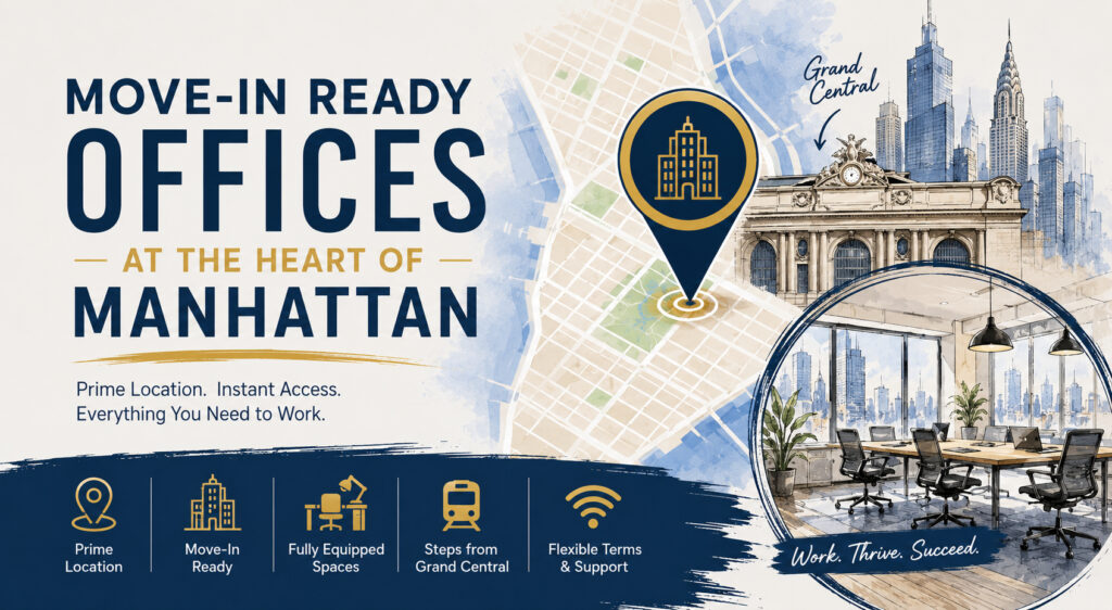 Move-In Ready Offices at the Heart of Manhattan