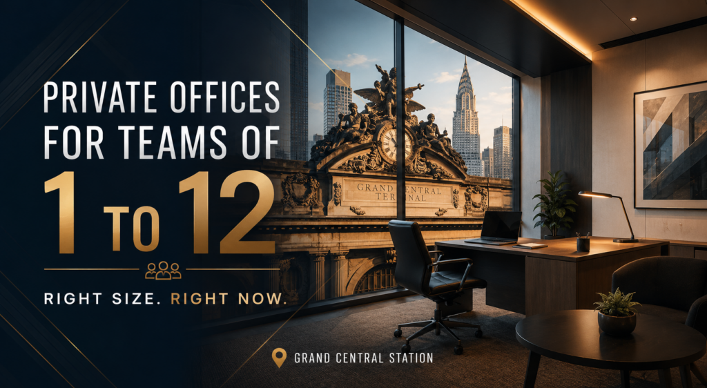 Office for One to Twelve Persons Private Offices for Rent in NYC