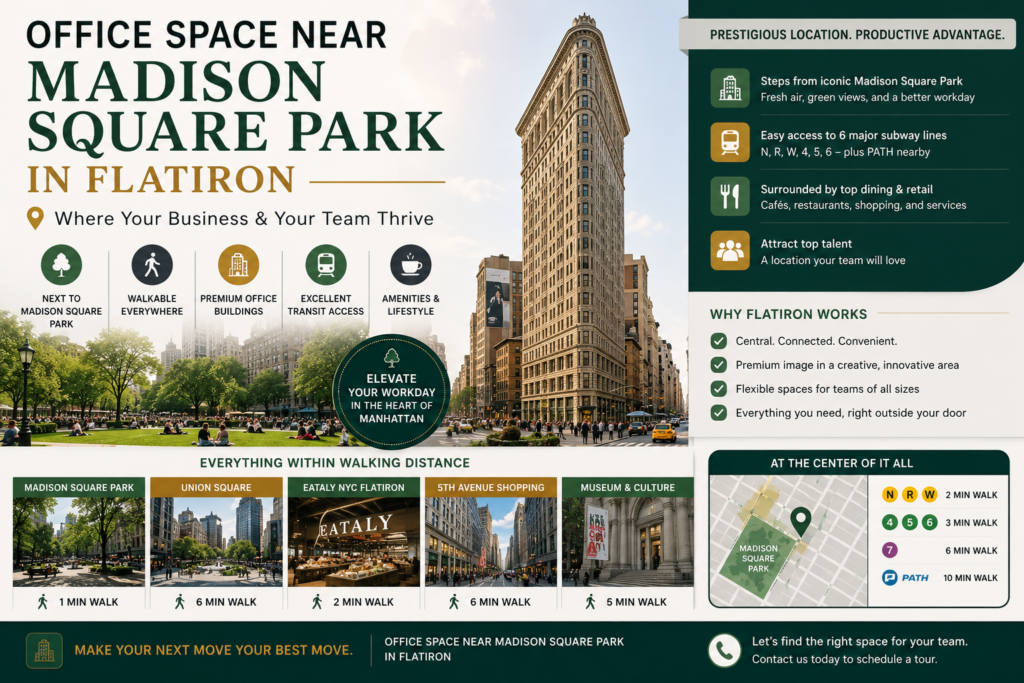 Office Space Near Madison Square Park in Flatiron