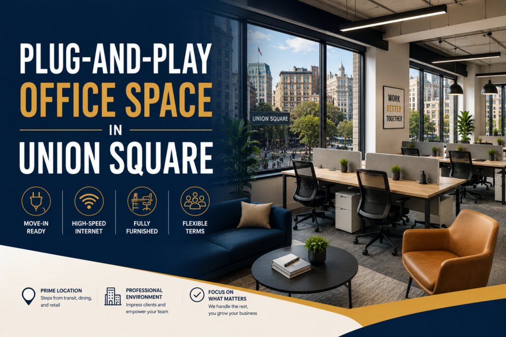 Plug-and-Play Office Space in Union Square