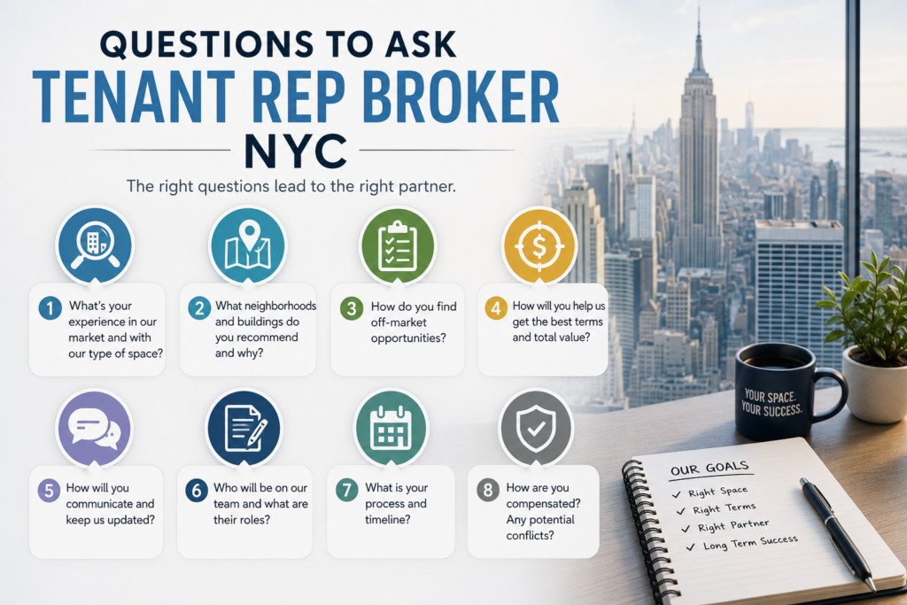 Questions to Ask Tenant Rep Broker NYC