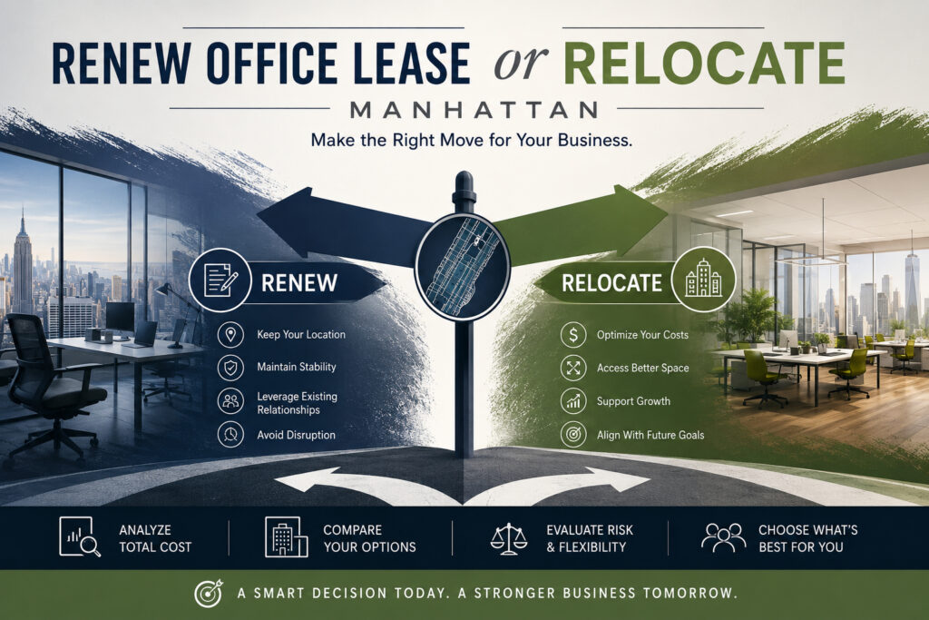 Renew Office Lease or Relocate Manhattan