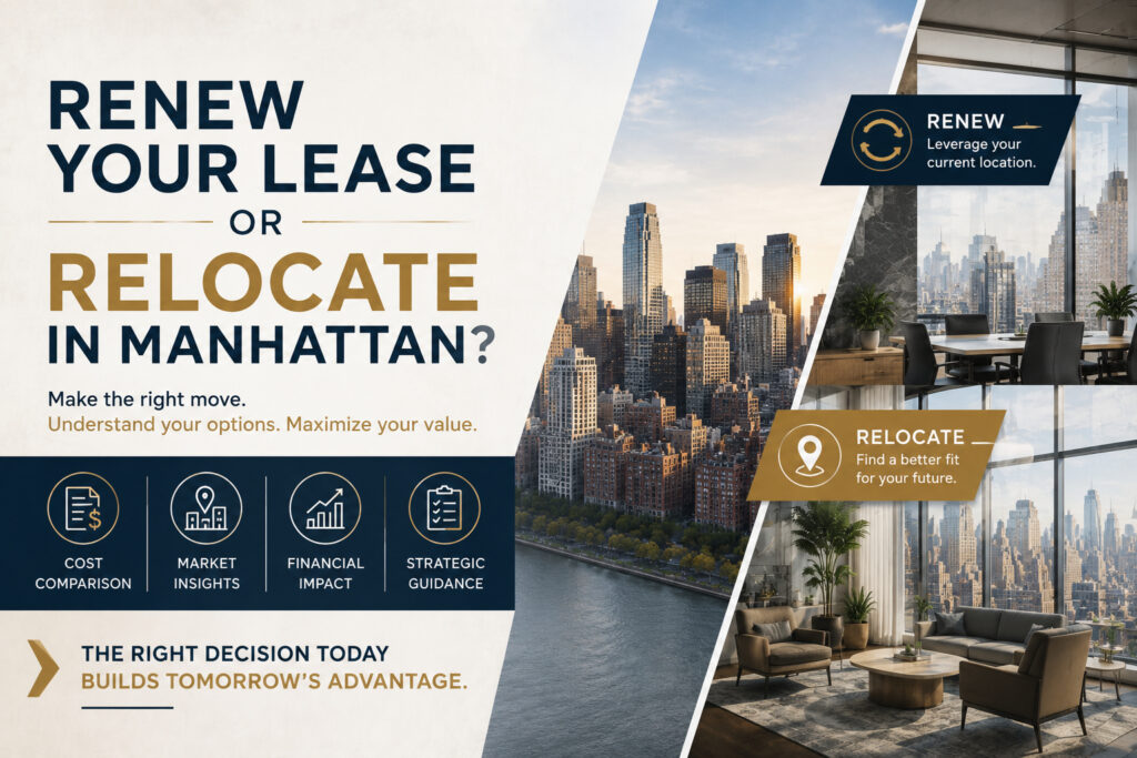 Renew Office Lease or Relocate Manhattan