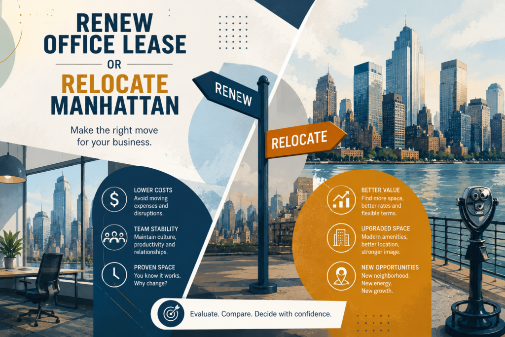 Renew Office Lease or Relocate Manhattan