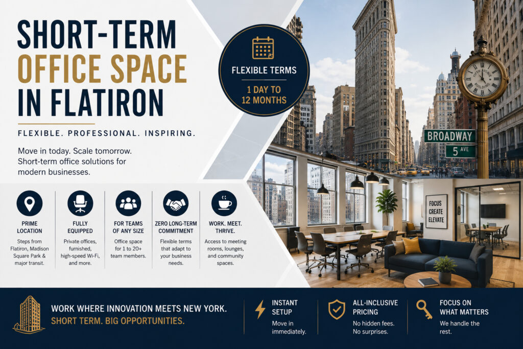 Short-Term Office Space in Flatiron