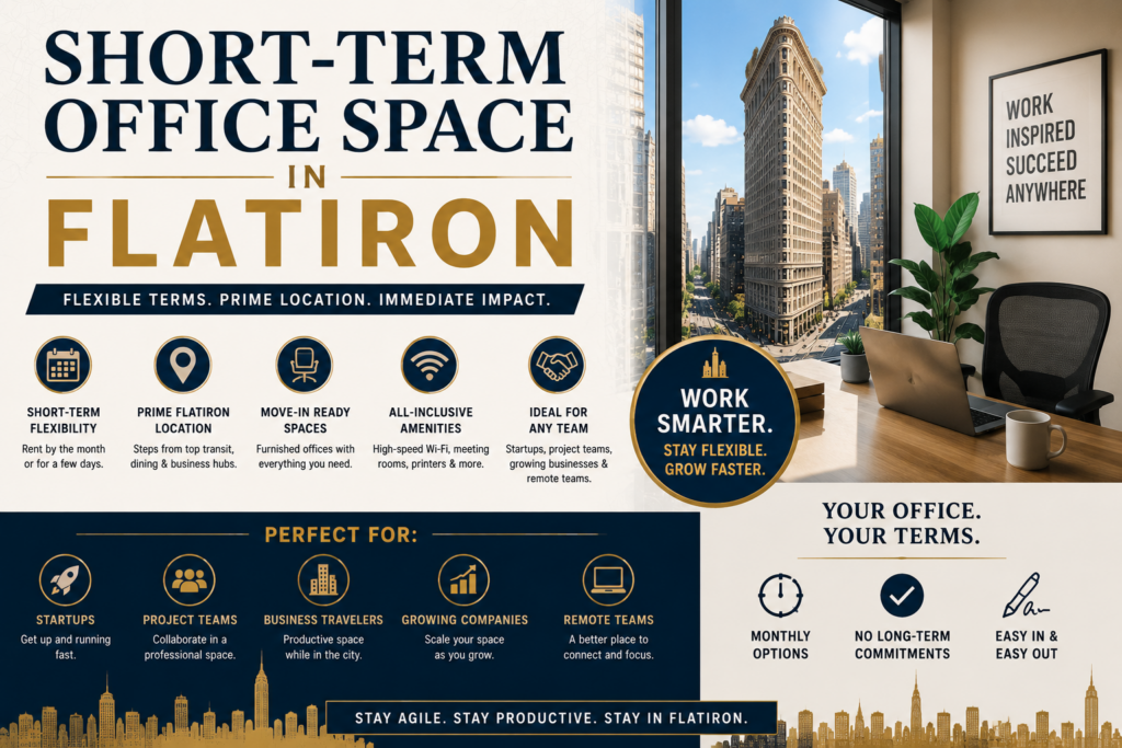 Short-Term Office Space in Flatiron