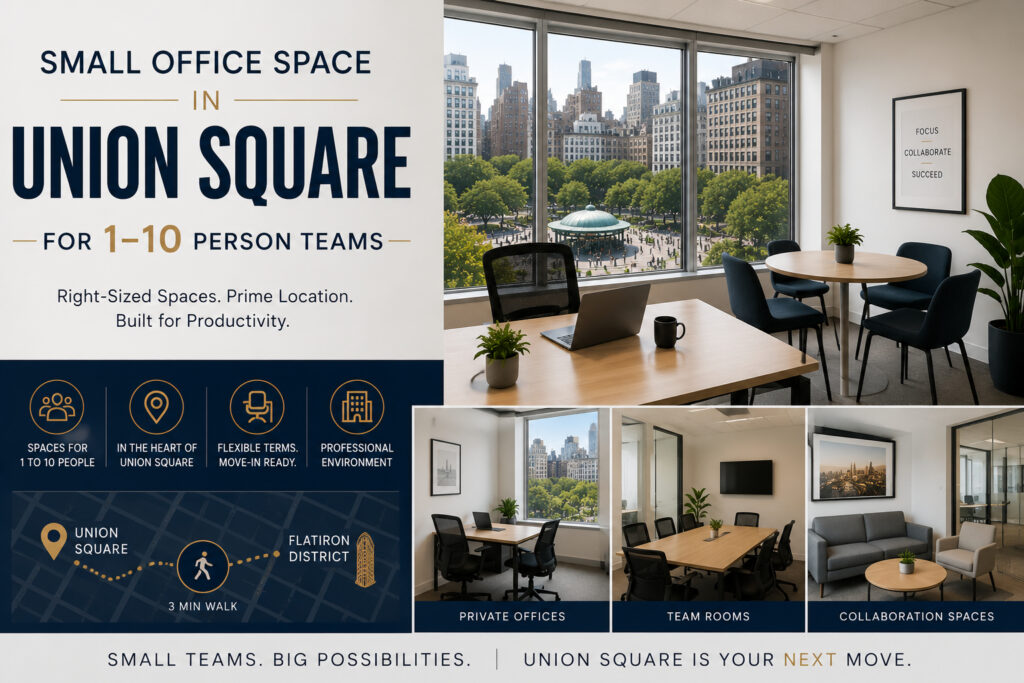 Small Office Space in Union Square for 1-10 Person Teams