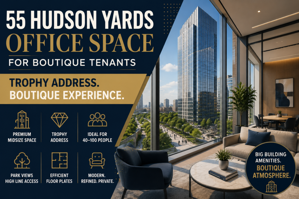 55 Hudson Yards Office Space for Boutique Tenants