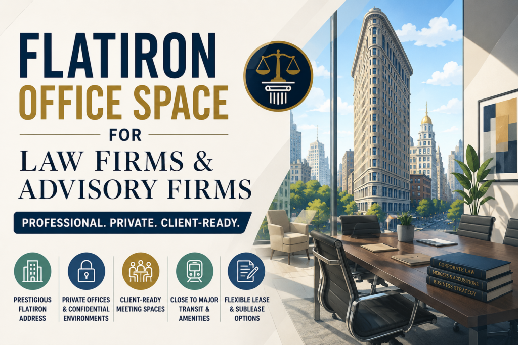 Flatiron Office Space for Law Firms and Advisory Firms