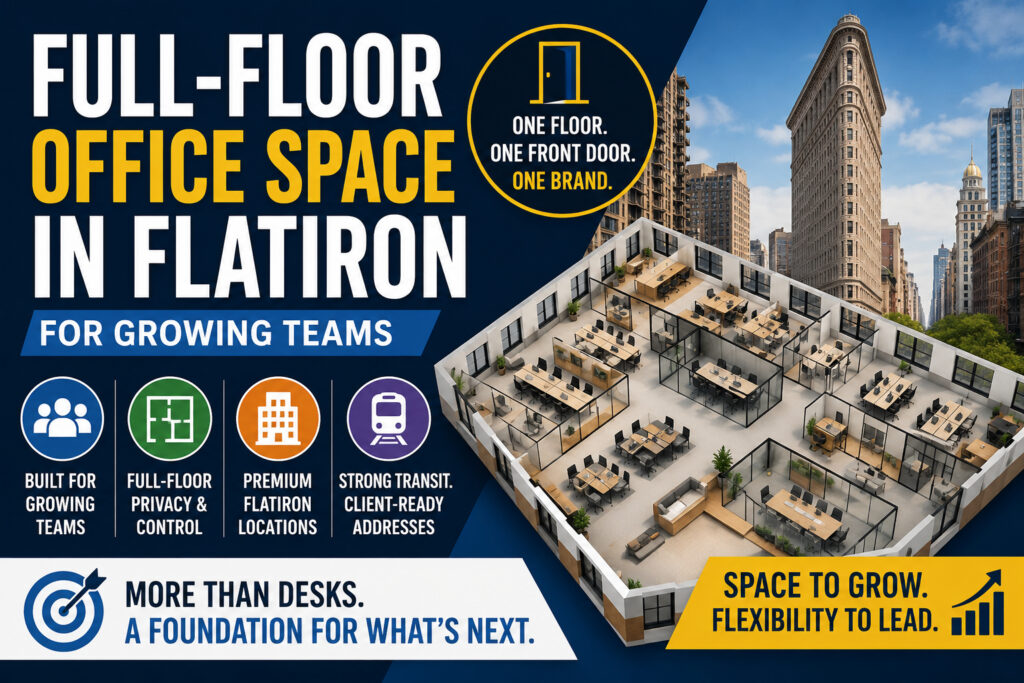 Full-Floor Office Space in Flatiron for Growing Teams