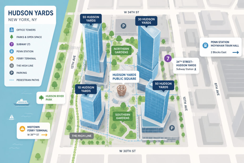Hudson Yards Neighborhood Map