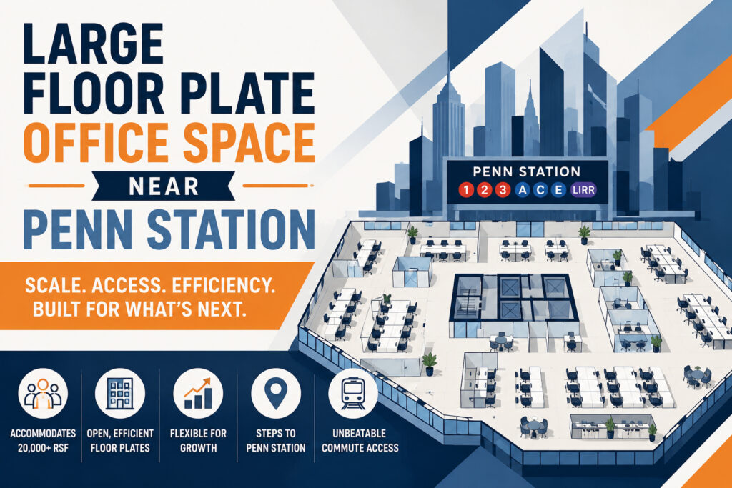 Large Floor Plate Office Space Near Penn Station