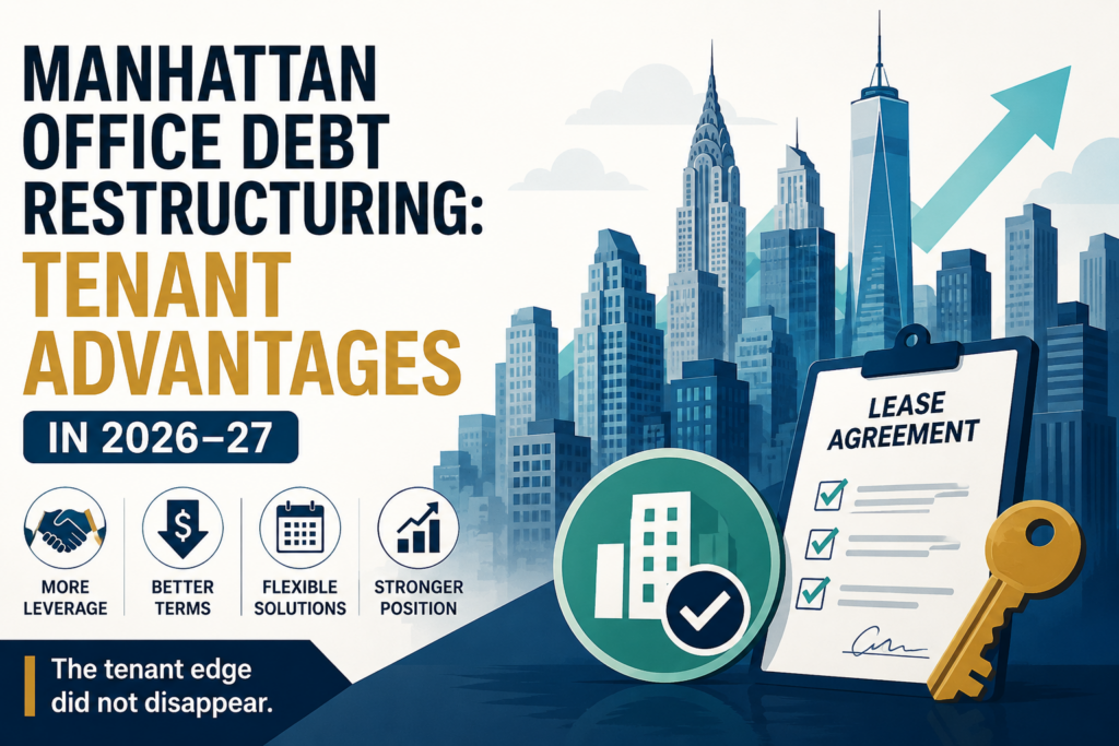 Manhattan Office Debt Restructuring: Tenant Advantages in 2026–27