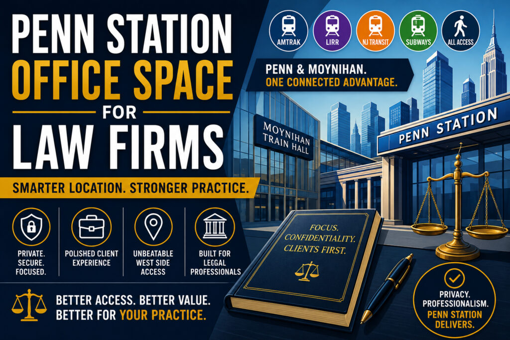 Penn Station Office Space for Law Firms
