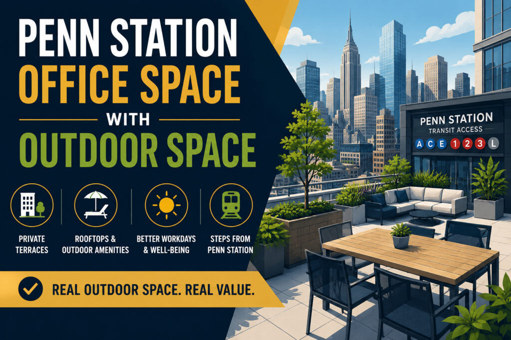 Penn Station Office Space with Outdoor Space