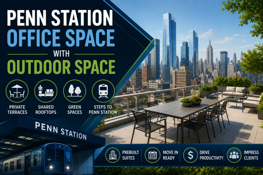 Penn Station Office Space with Outdoor Space
