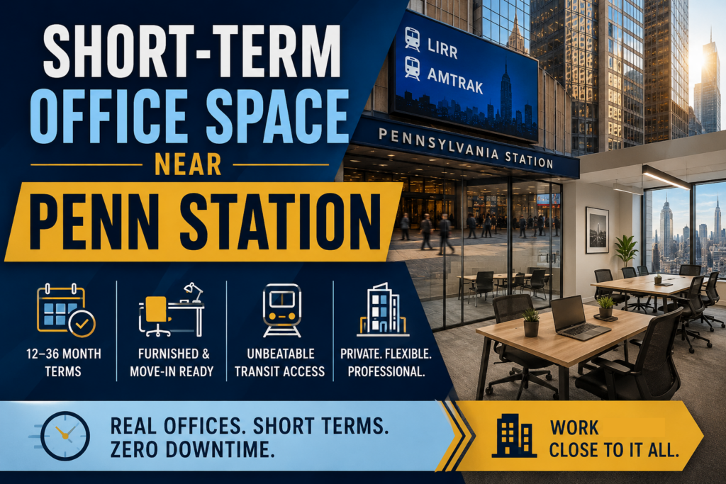Short-Term Office Space Near Penn Station