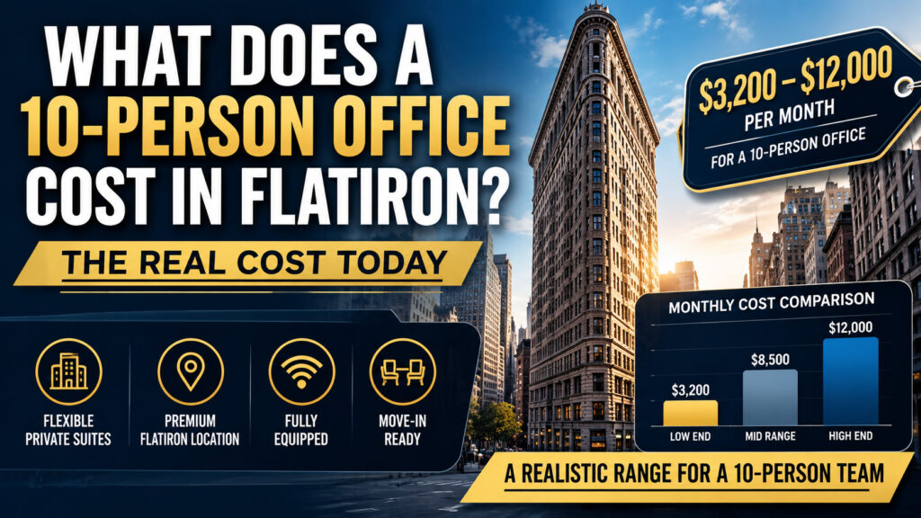 What Does a 10-Person Office Cost in Flatiron?