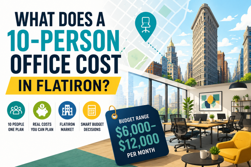 What Does a 10-Person Office Cost in Flatiron?