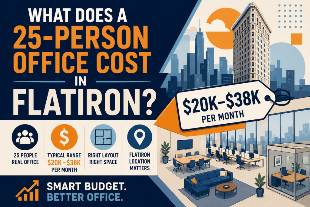 What Does a 25-Person Office Cost in Flatiron?