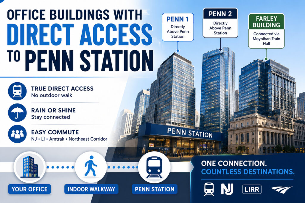 What Office Buildings Have Direct Access to Penn Station