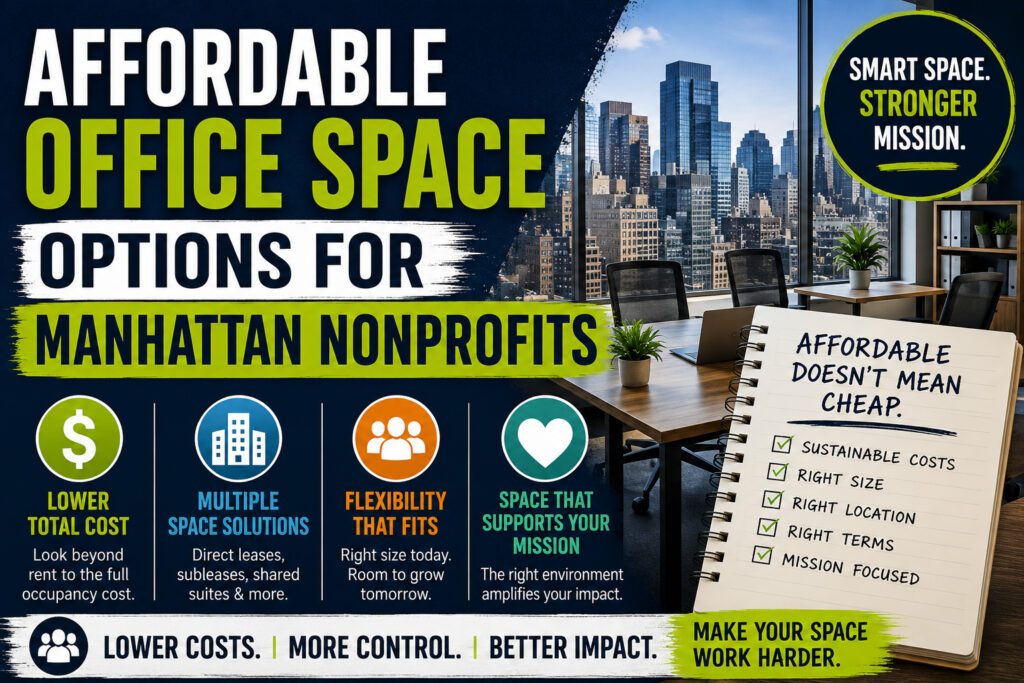 Affordable Office Space Options for Manhattan Nonprofits