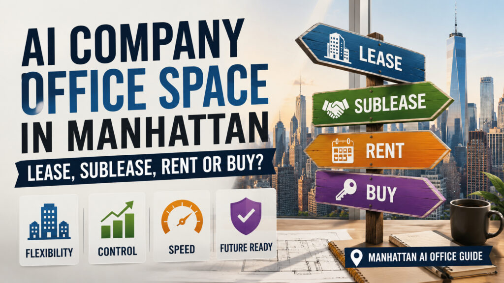 AI Company Office Space in Manhattan: Lease, Sublease, Rent or Buy