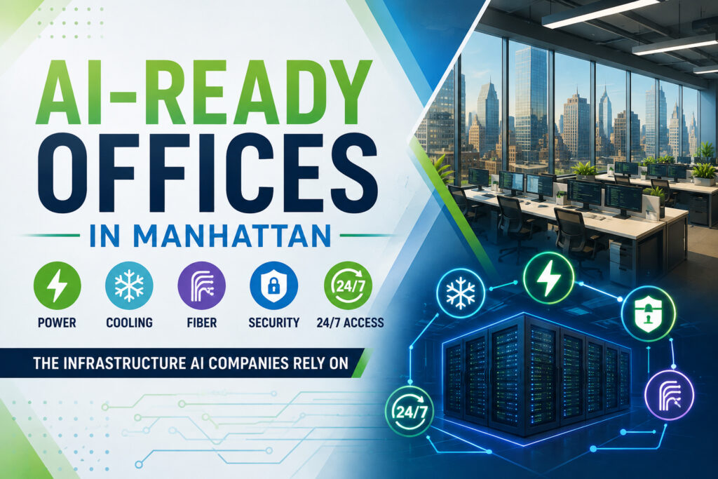 AI-Ready Offices in Manhattan: Power, Cooling, Fiber, Security and 24/7 Access