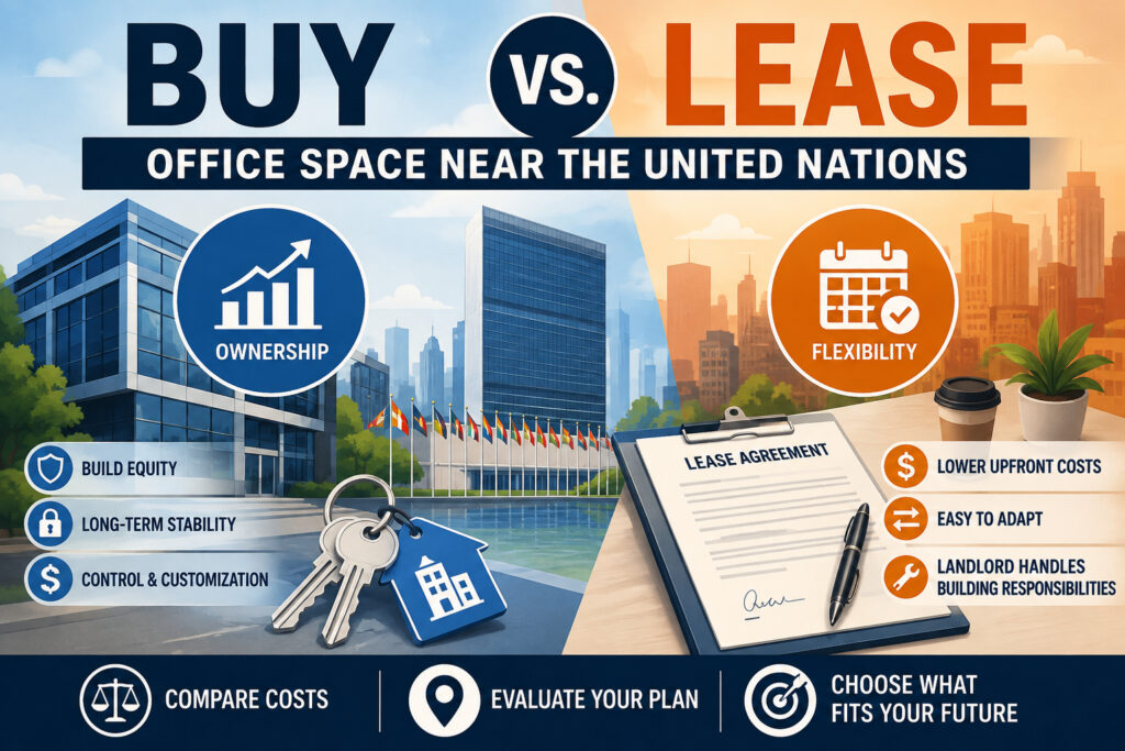 Buy vs. Lease Office Space Near the United Nations