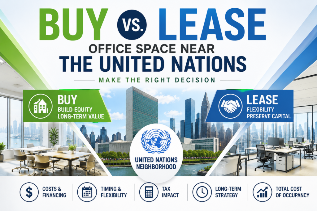 Buy vs. Lease Office Space Near the United Nations