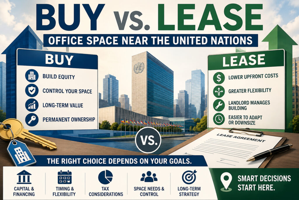 Buy vs. Lease Office Space Near the United Nations