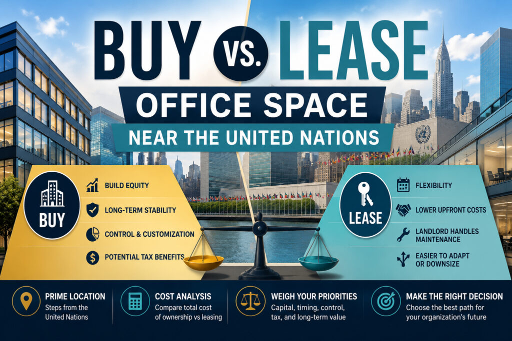 Buy vs. Lease Office Space Near the United Nations