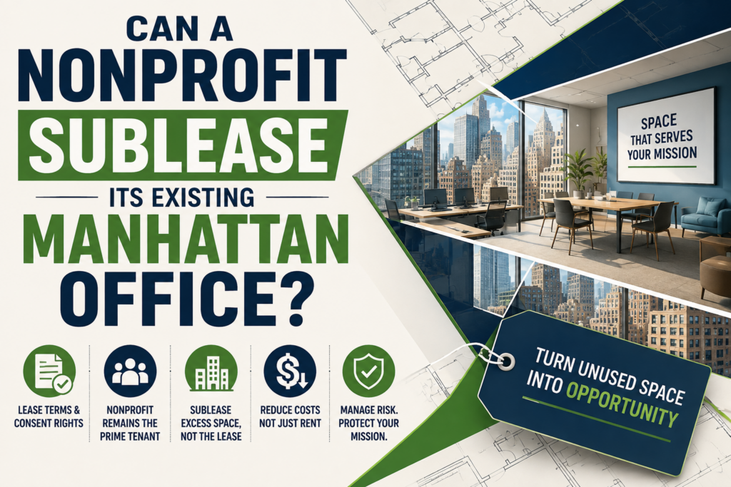 Can a Nonprofit Sublease Its Existing Manhattan Office?