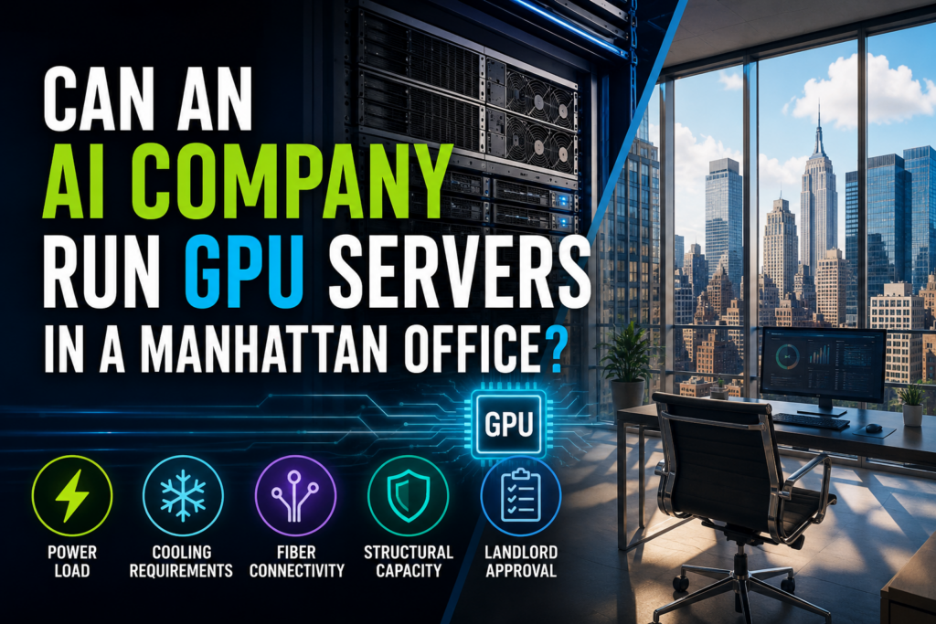 Can an AI Company Run GPU Servers in a Manhattan Office?