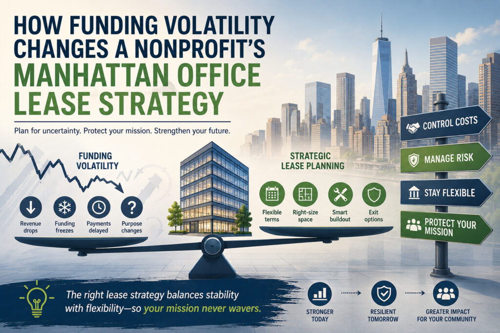 How Funding Volatility Changes a Nonprofit's Manhattan Office Lease Strategy