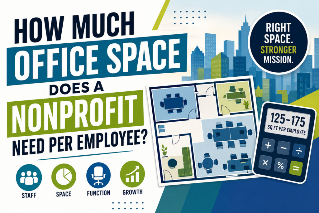 How Much Office Space Does a Nonprofit Need Per Employee?