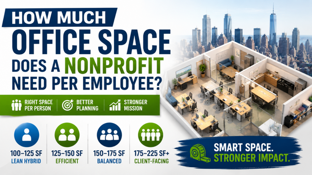 How Much Office Space Does a Nonprofit Need Per Employee?