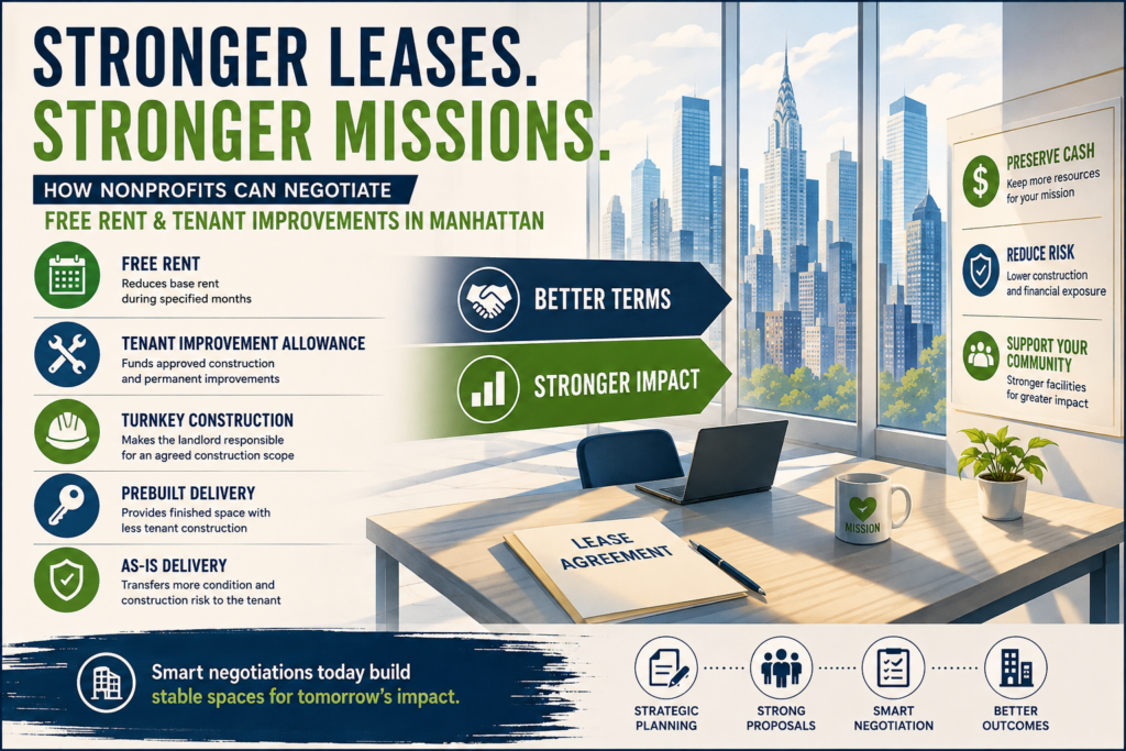 How Nonprofits Can Negotiate Free Rent and Tenant Improvements in Manhattan