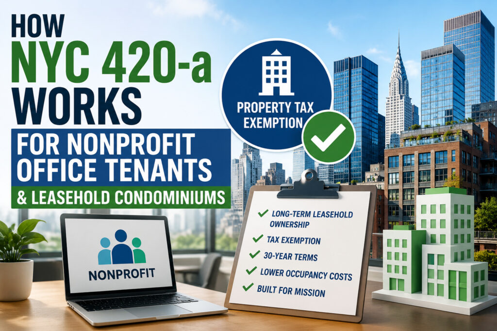 How NYC 420-a Works for Nonprofit Office Tenants and Leasehold Condominiums
