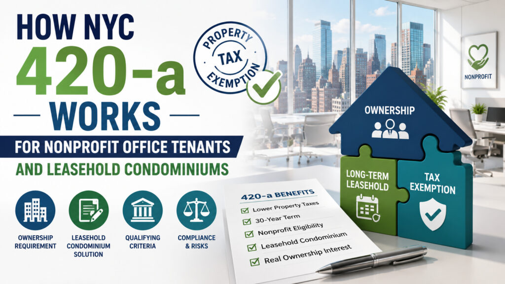 How NYC 420-a Works for Nonprofit Office Tenants and Leasehold Condominiums