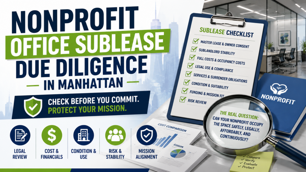 Nonprofit Office Sublease Due Diligence in Manhattan