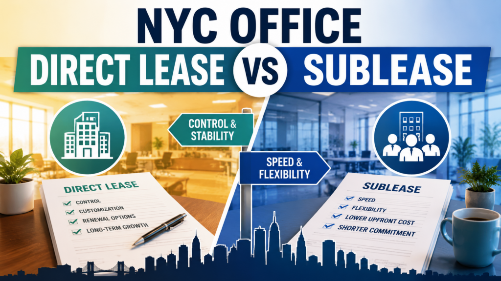 NYC Office Direct Lease vs Sublease