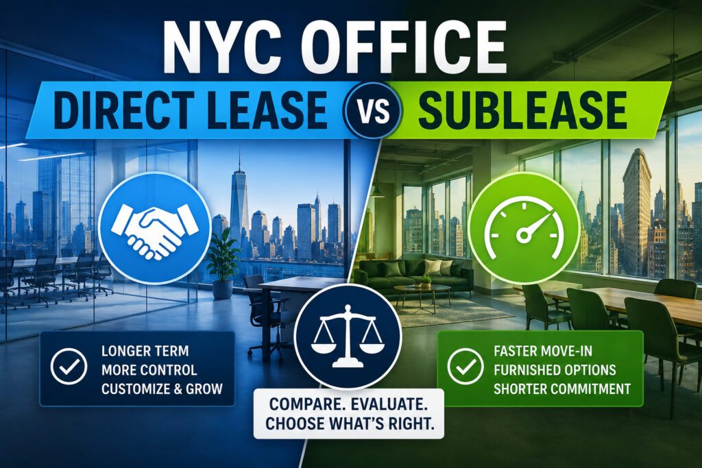 NYC Office Direct Lease vs Sublease