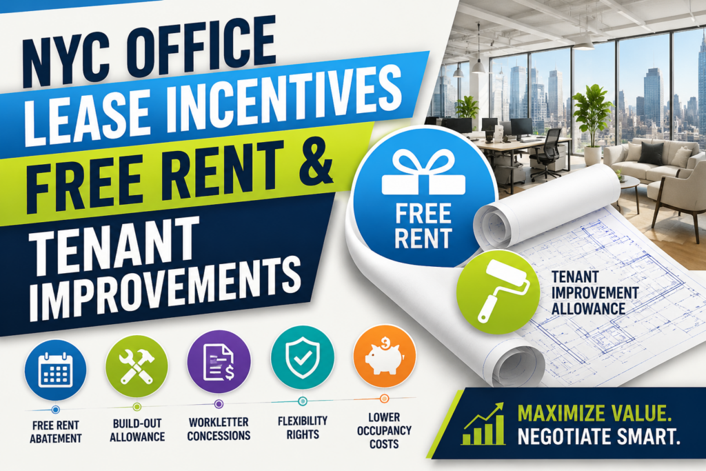 NYC Office Lease Incentives, Free Rent and Tenant Improvements