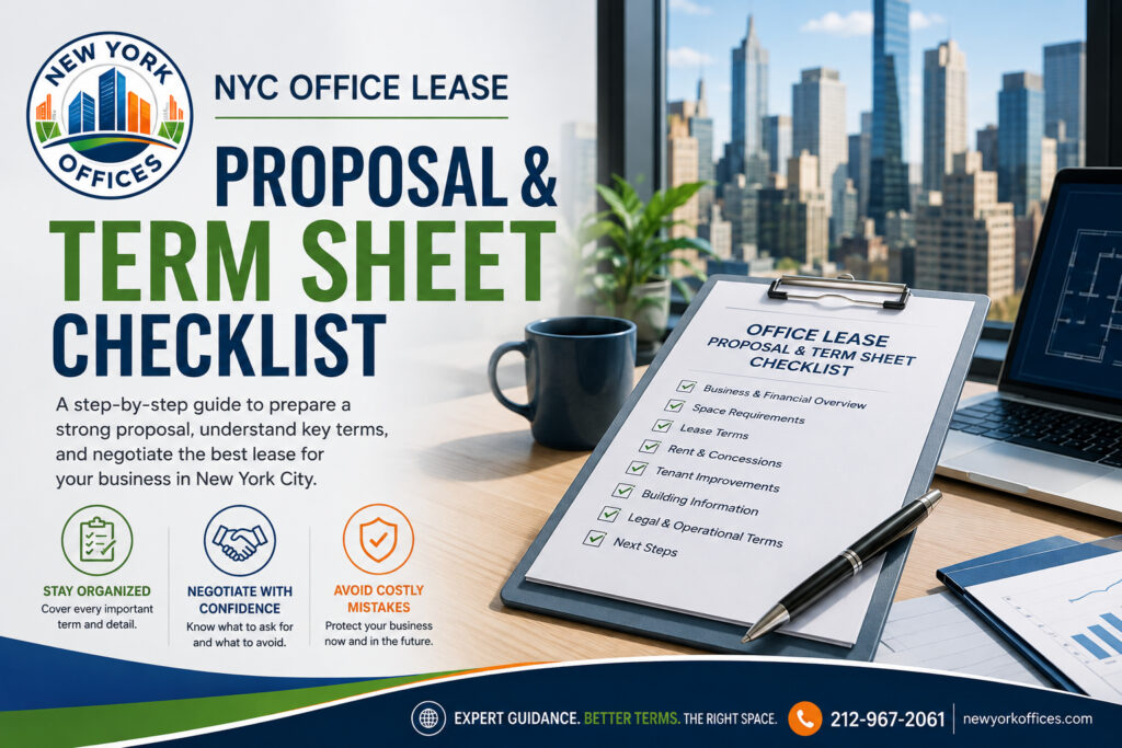 NYC Office Lease Proposal and Term Sheet Checklist