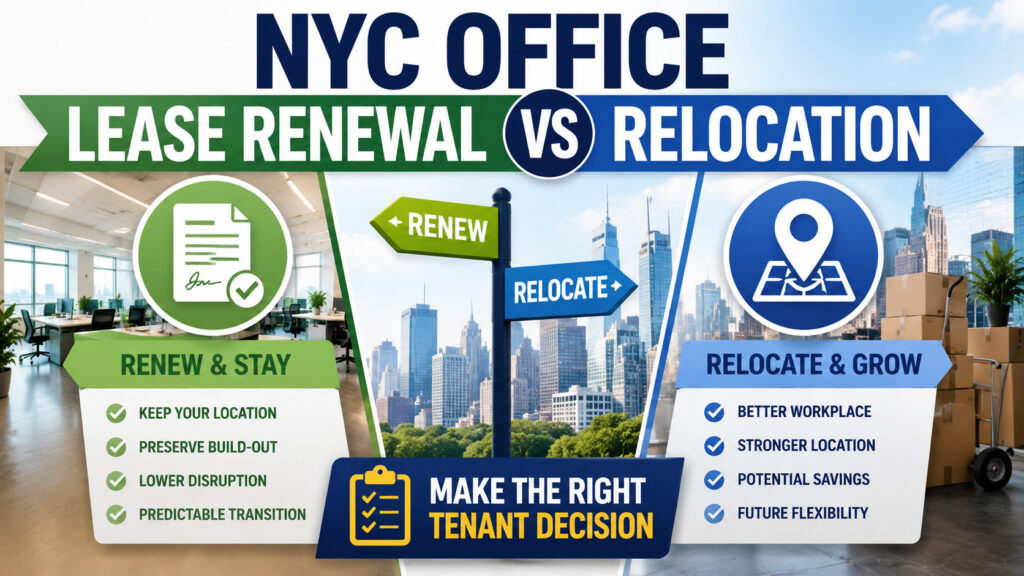 NYC Office Lease Renewal vs Relocation