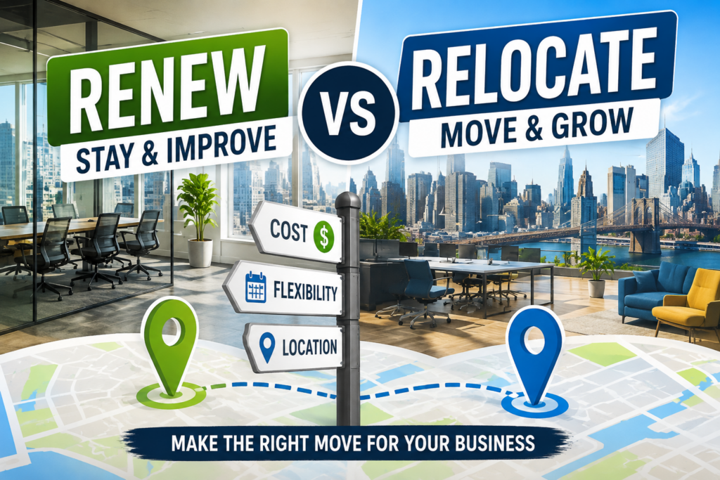 NYC Office Lease Renewal vs Relocation