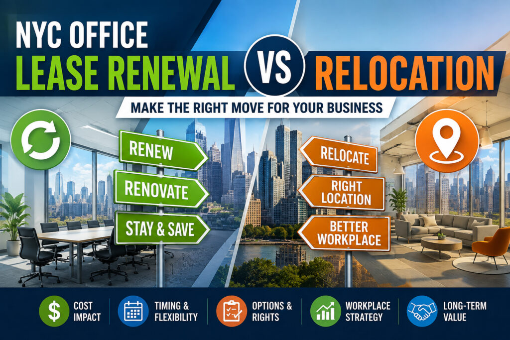 NYC Office Lease Renewal vs Relocation