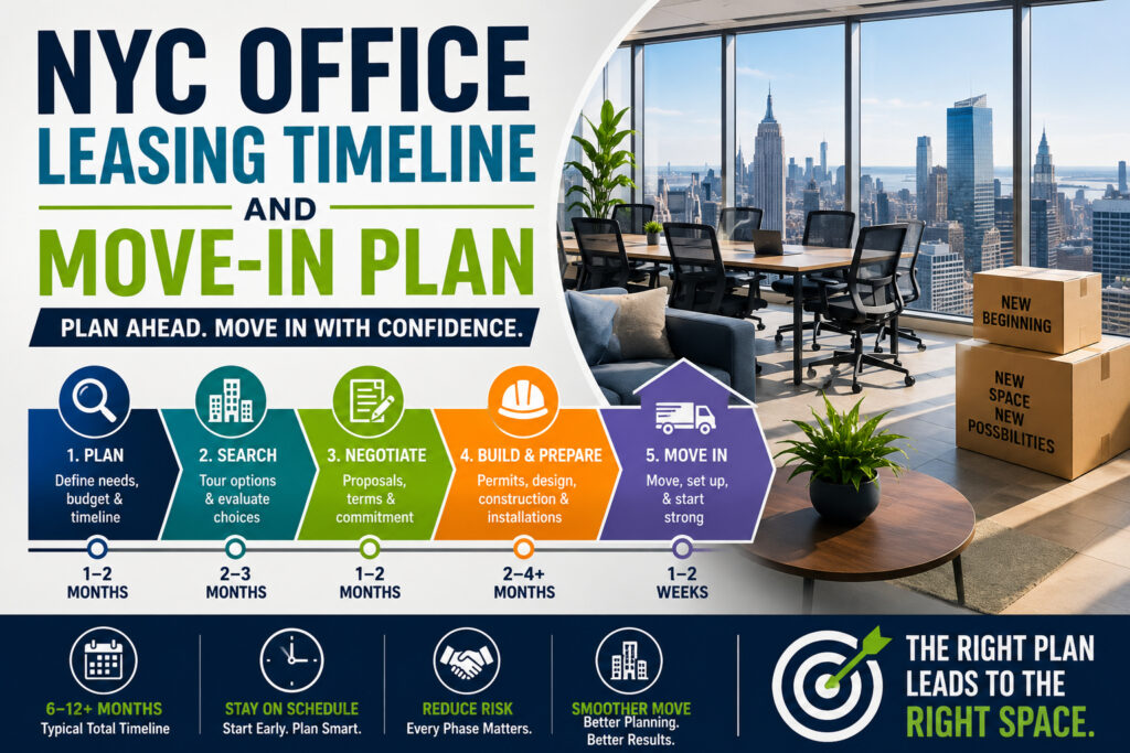 NYC Office Leasing Timeline and Move-In Plan